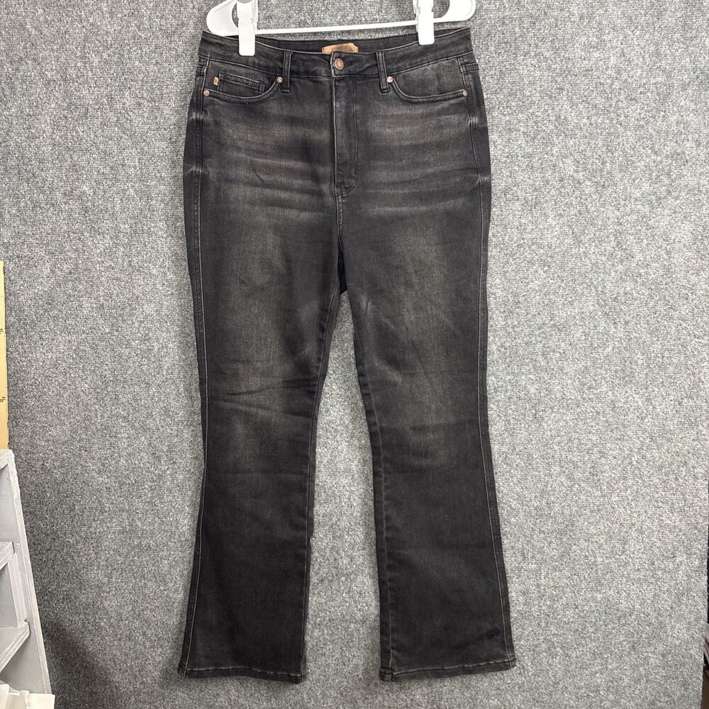 Judy Blue Jeans Womens Size 15 / 32 Short Black Bootcut Stretch